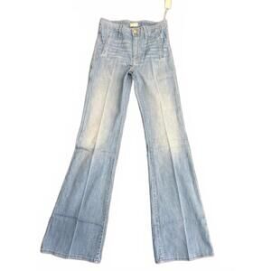 NWT MOTHER denim The Drama Wide Leg Trouser 32